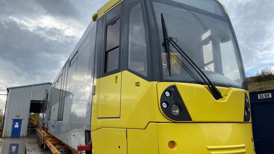 One of the new M5000 vehicles, which is stabled at Metrolink’s Queens Road depot
