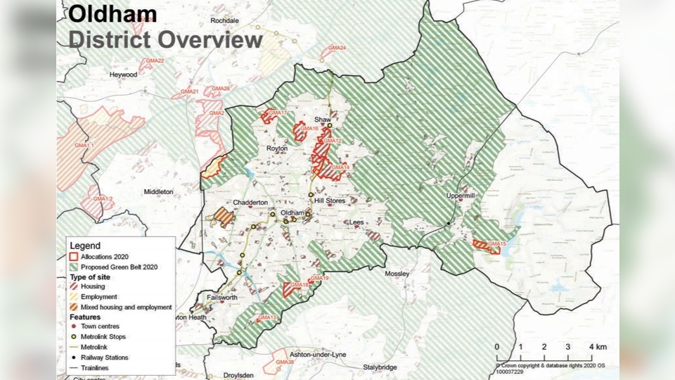 The proposals for Oldham, which would see eight sites in the green belt developed, were approved by the cabinet on November 9. The proposals for Oldham, which would see eight sites in the green belt developed, were approved by the cabinet on November 9.