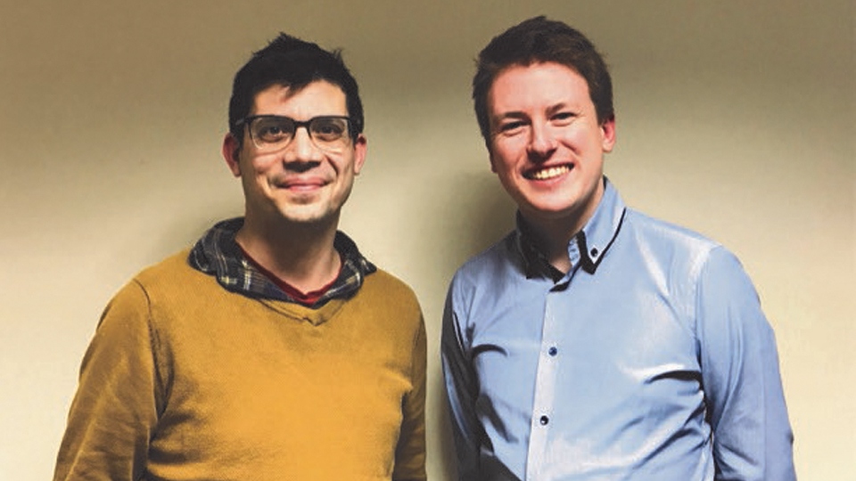 New Lib Dem leader Sam Al-Hamdani, left, with outgoing leader Alan Belmore. New Lib Dem leader Sam Al-Hamdani, left, with outgoing leader Alan Belmore.