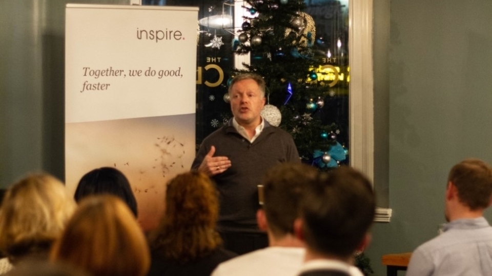 gunnercooke co-founder Darryl Cooke pictured at a seminar