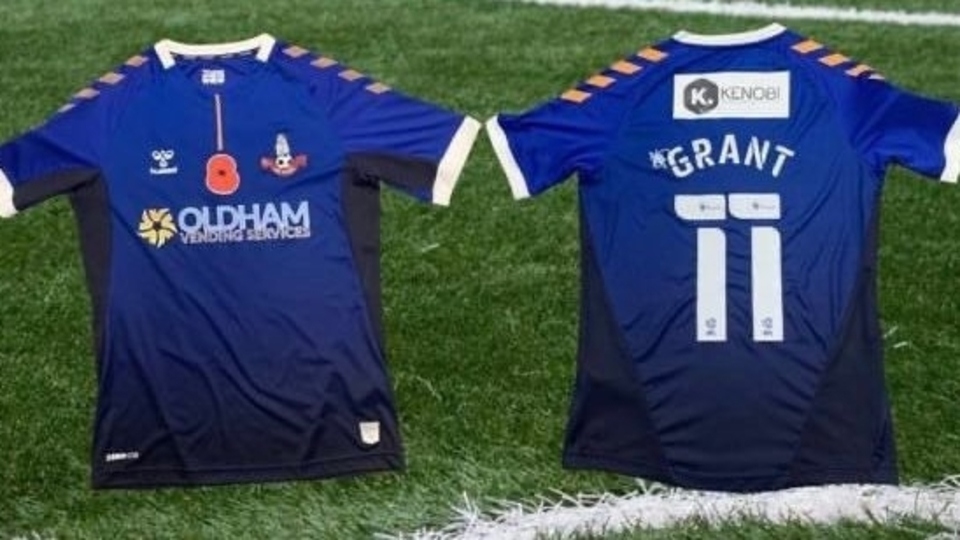 Bids for the Latics shirt can be submitted via: auction@broughtonhouse.com Bids for the Latics shirt can be submitted via: auction@broughtonhouse.com