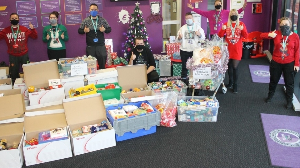 Oldham Academy North students decided to do all they could to support local residents during these challenging times by collecting food for the Oldham Foodbank
