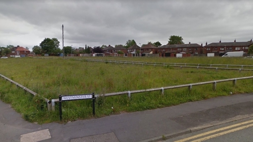 The brownfield land in Derker. Photo courtesy of Google Maps The brownfield land in Derker. Photo courtesy of Google Maps