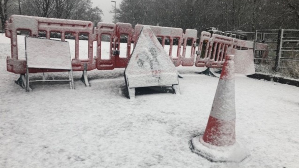 Snowfall in Oldham
