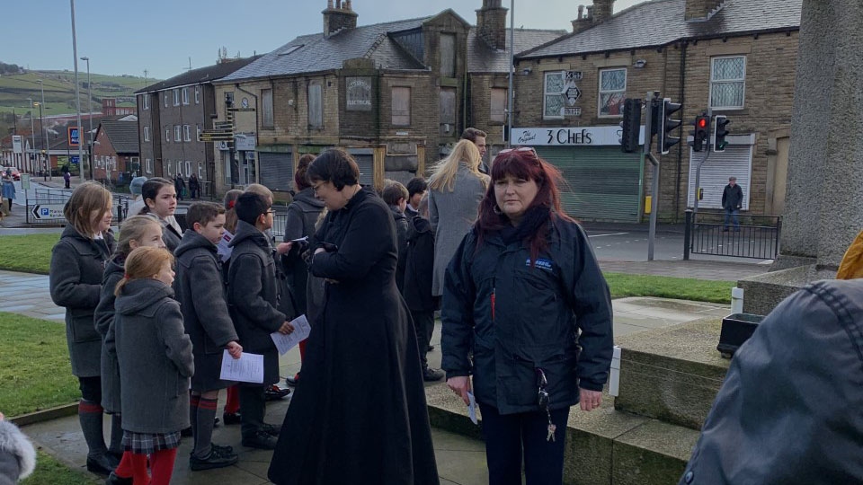 Holocaust memorial service at Shaw and Crompton