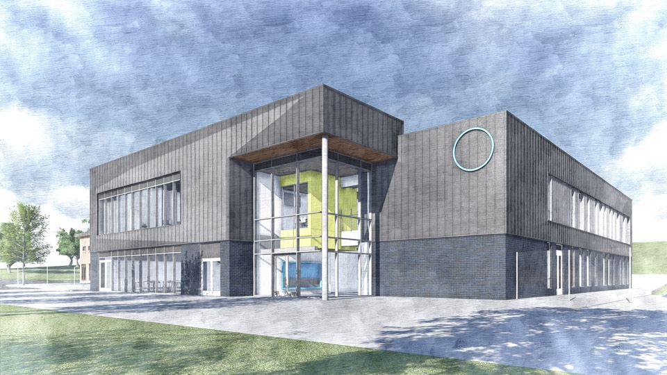 The planned £9m construction centre