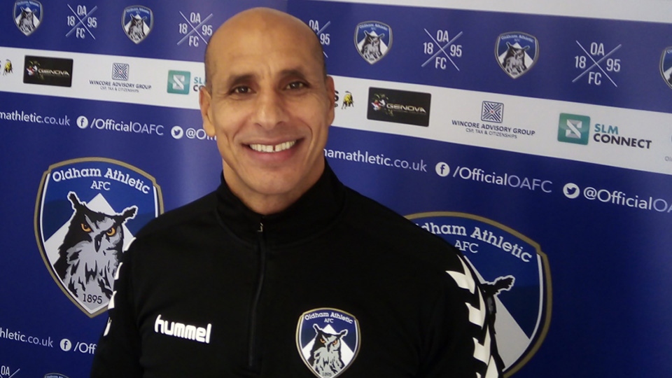 Latics manager Dino Maamria Latics manager Dino Maamria