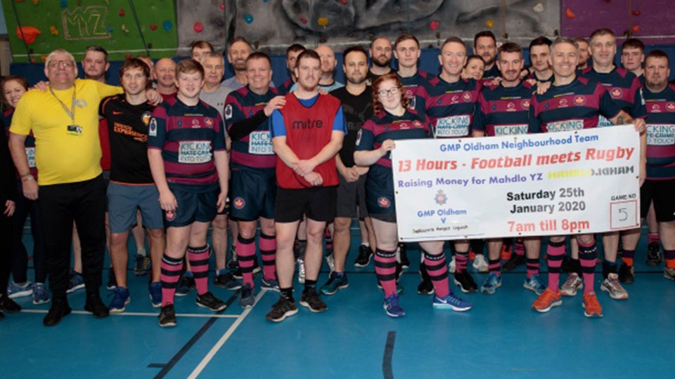 Participants in a 13 hour fundraising challenge Participants in a 13 hour fundraising challenge