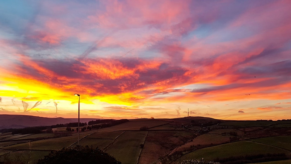 Sunrise over Saddleworth 