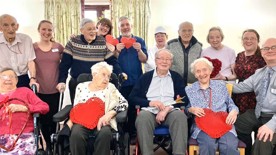 Love is in the air during romantic Valentines meal