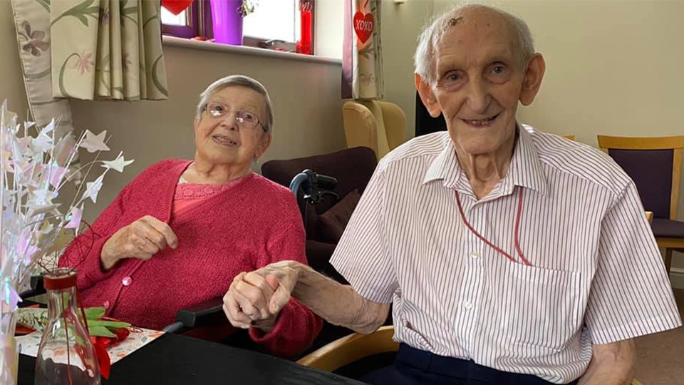 Love is in the air during romantic Valentines meal