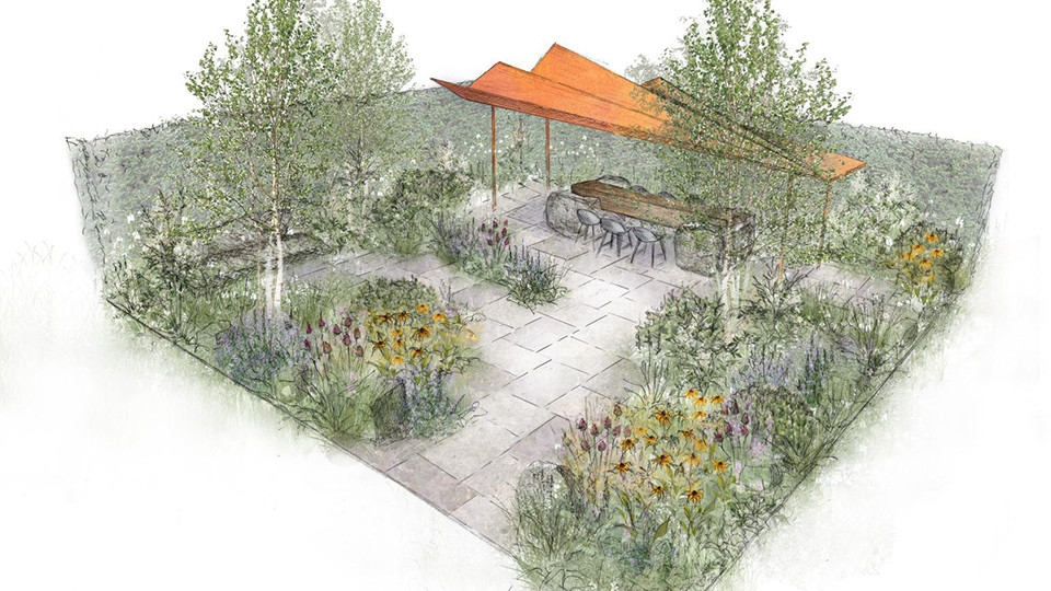 Northern Roots Oldham Garden Design for RHS Hampton Court Palace Flower Show 2020 (Peter Donegan, garden designer)