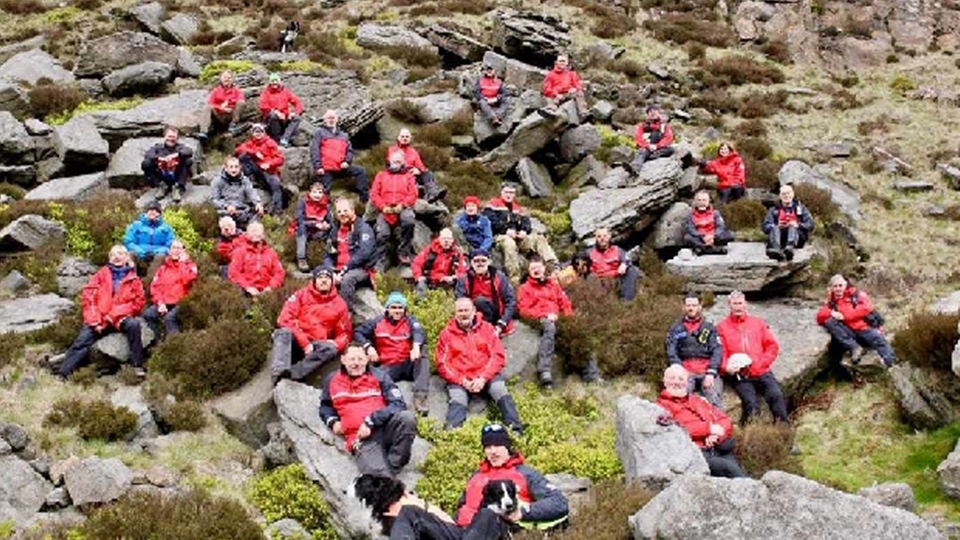 Members of Oldham Mountain Rescue Team