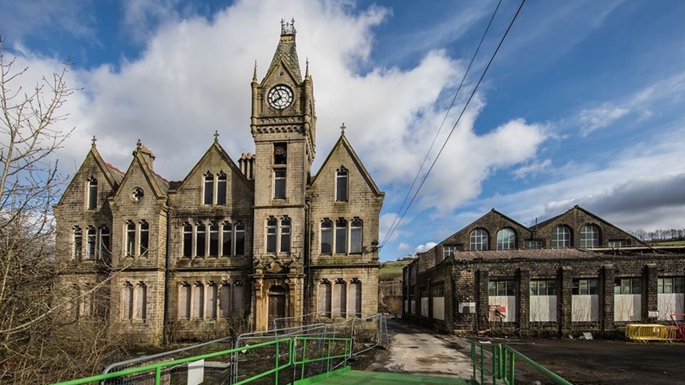 The iconic Diggle clock tower