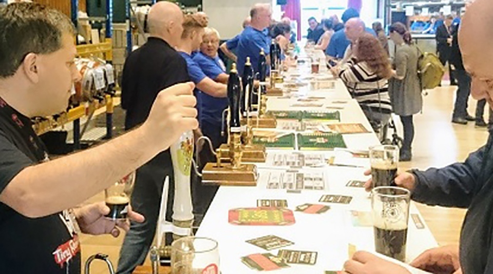 A scene from a previous hugely popular Oldham Beer Festival
