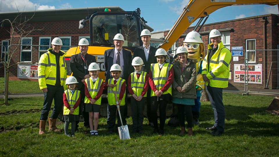 Building works will double the number of pupils on roll Building works will double the number of pupils on roll