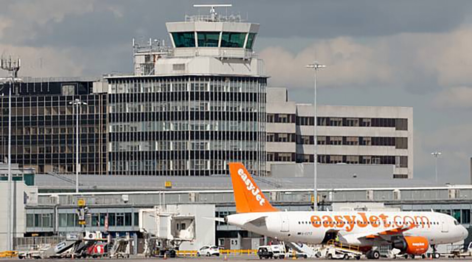 Manchester Airport has experienced a significant fall in passenger volumes