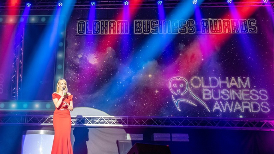 The BBC's Louise Minchin was the guest speaker at last year's Oldham Business Awards finals night The BBC's Louise Minchin was the guest speaker at last year's Oldham Business Awards finals night