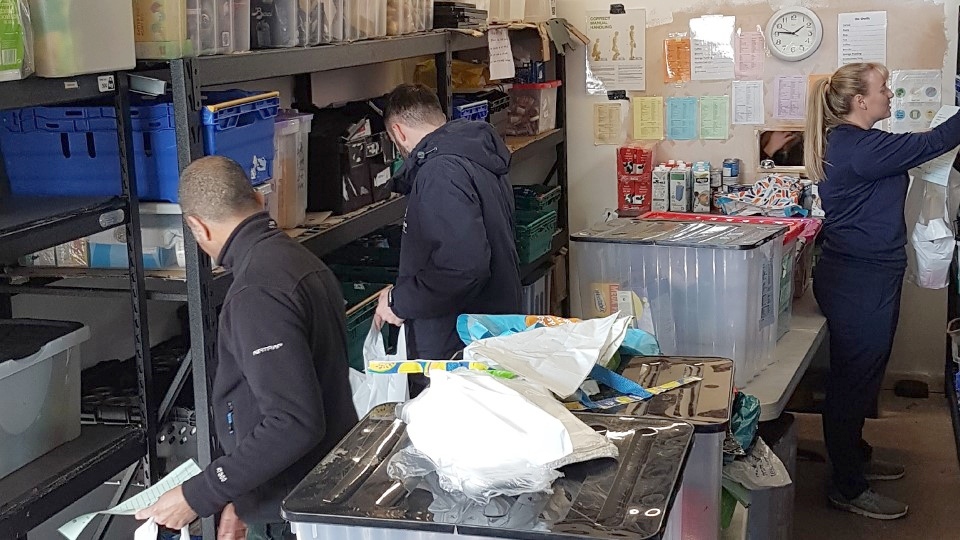 Demand is high for the foodbank's offerings at present Demand is high for the foodbank's offerings at present