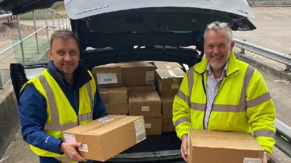 Mike Procter and Andrew Illingworth have collected over £10,000 worth of moisturizer