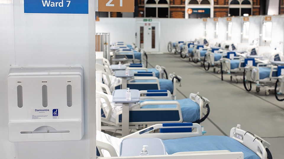 The regional temporary hospital opened officially on Friday, 17th April before being closed when cases fell. The regional temporary hospital opened officially on Friday, 17th April before being closed when cases fell.