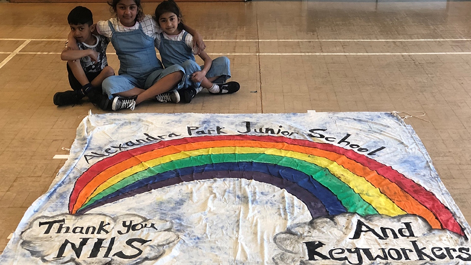 One of Alexandra Park's key worker families who are still attending school to allow their mother to work One of Alexandra Park's key worker families who are still attending school to allow their mother to work