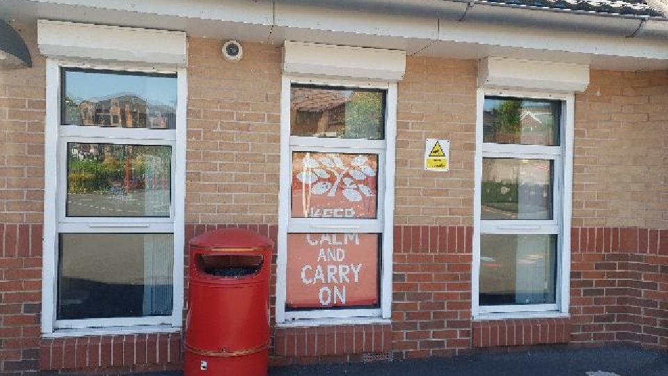 The school's children made a 'Keep Calm and Carry On' poster