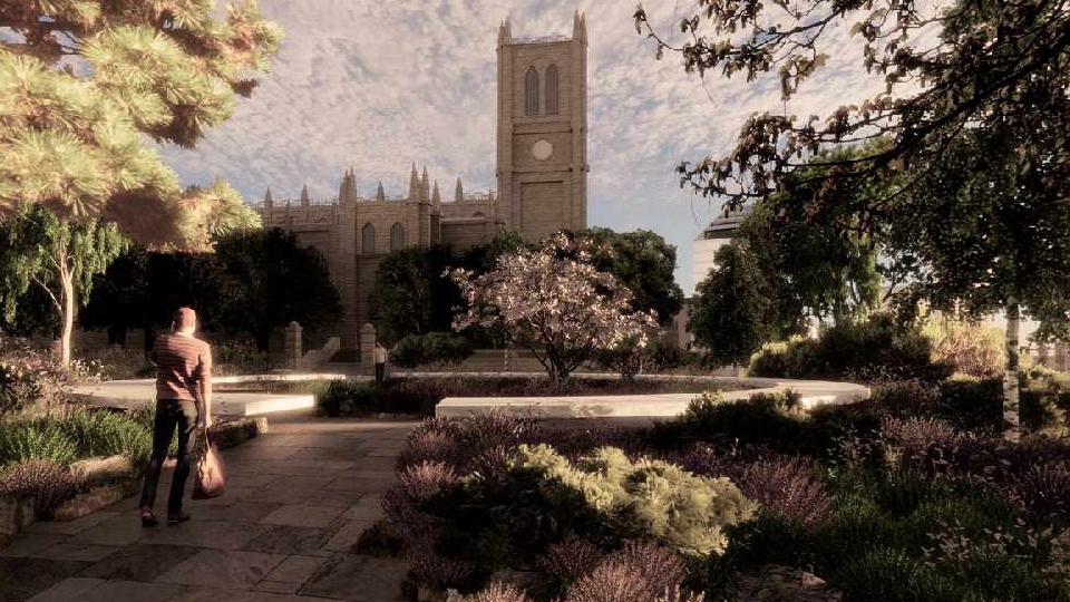 Pictured is a visualisation of how the memorial will look