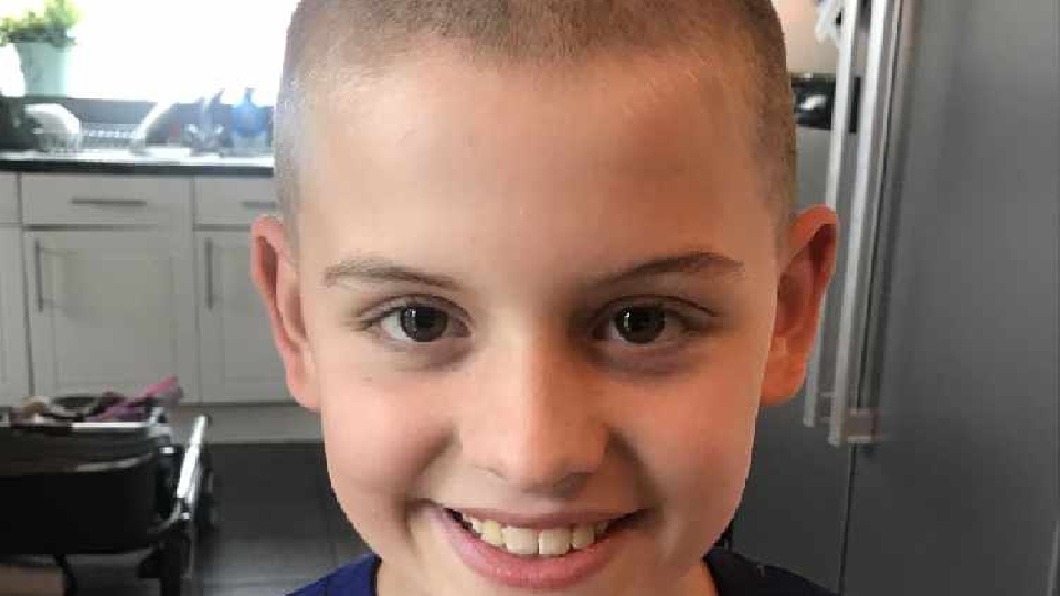 Joseph is pictured after shaving his hair Joseph is pictured after shaving his hair