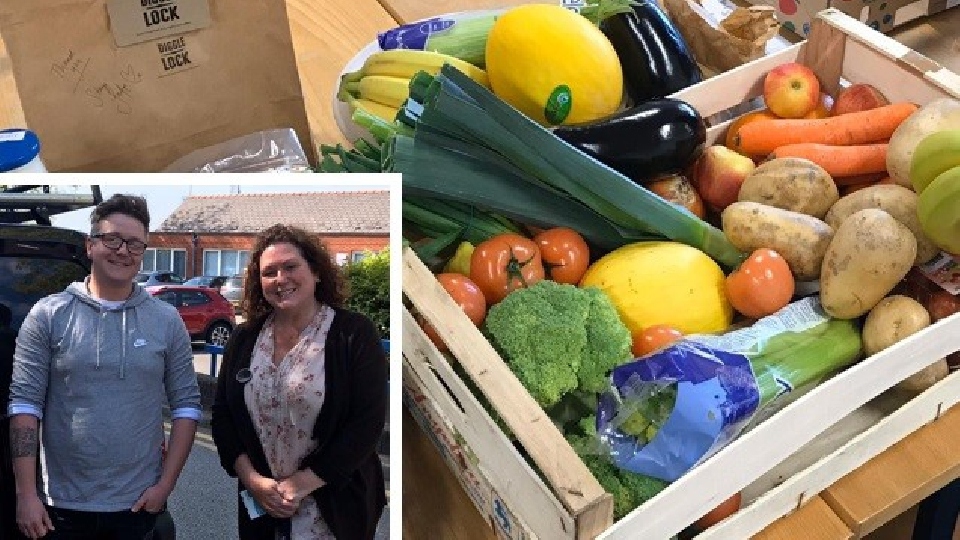 Jamie from Diggle Lock is pictured (left) with Debbie Henry, a social worker within the Oldham community mental health team