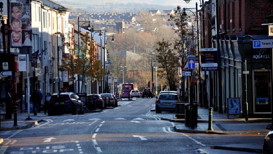 Yorkshire Street in Oldham town centre
