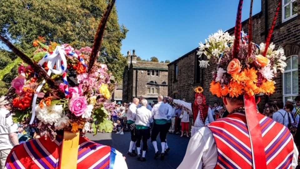A scene from last year's Rushcart festival A scene from last year's Rushcart festival
