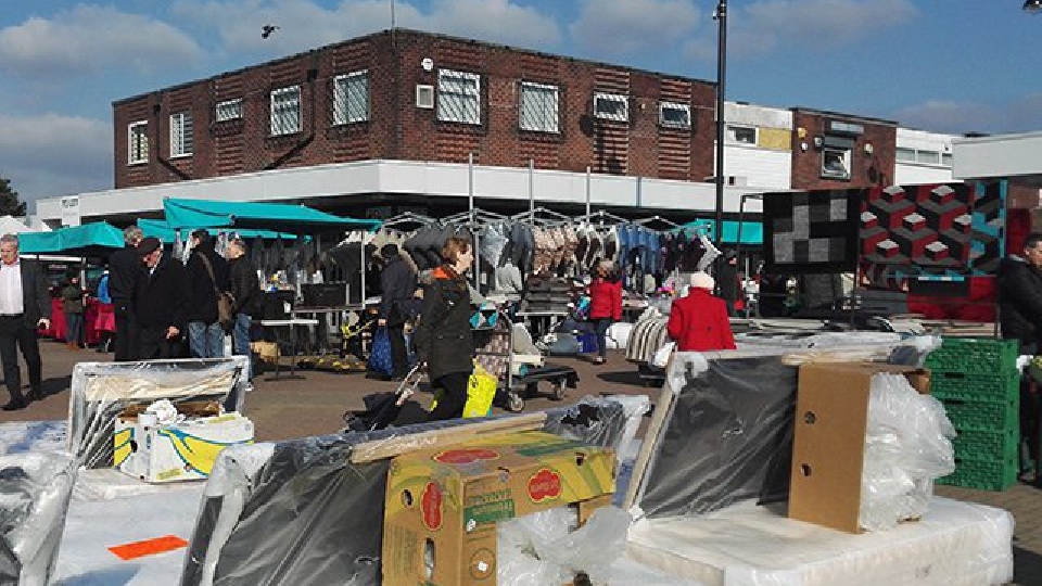An earlier image of Royton Market, which re-opened yesterday