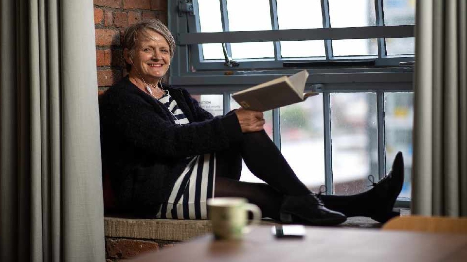 Claire Shepherd relaxing in her room at Native Manchester Claire Shepherd relaxing in her room at Native Manchester