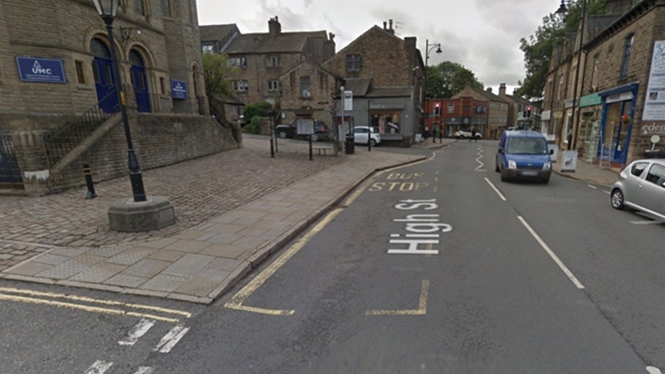 Uppermill High Street. Image courtesy of Google Street View Uppermill High Street. Image courtesy of Google Street View