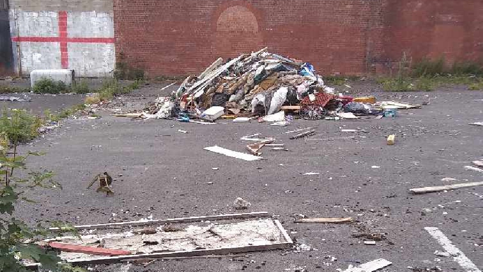 If residents see cases of fly-tipping they are urged to report it through the Oldham council website If residents see cases of fly-tipping they are urged to report it through the Oldham council website