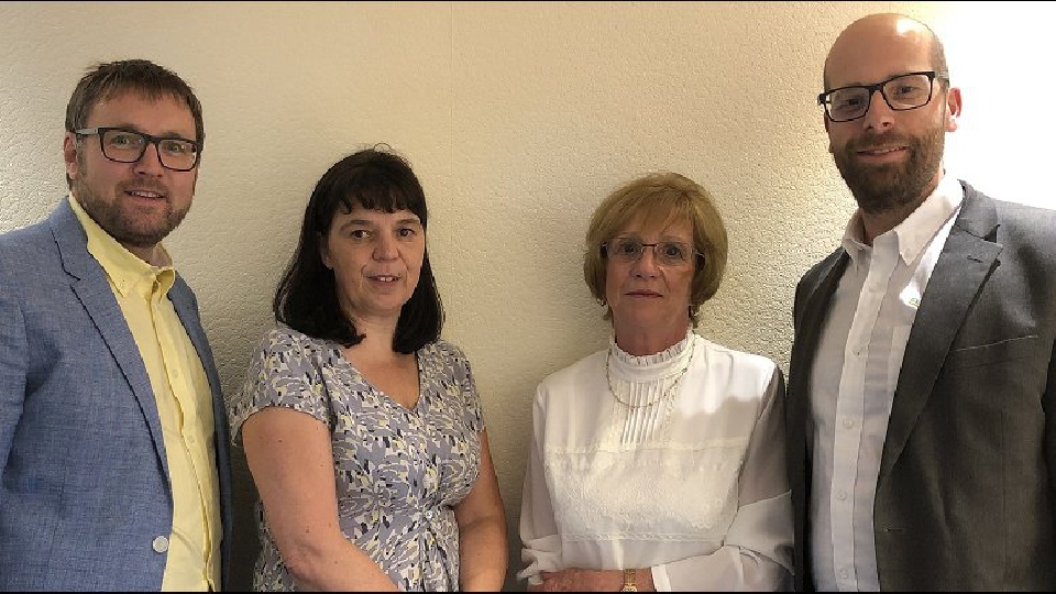 Pictured are the Barlows UK Ltd and Clifford College Ltd Management Team (L-R)

Nigel Johnson, Health and Safety Director for Barlows and Clifford College, Pauline Elsley, Chair of Governors Clifford College, Christine Haycocks Quality Manager Clifford College and Richard Sand Head of Training Clifford College.