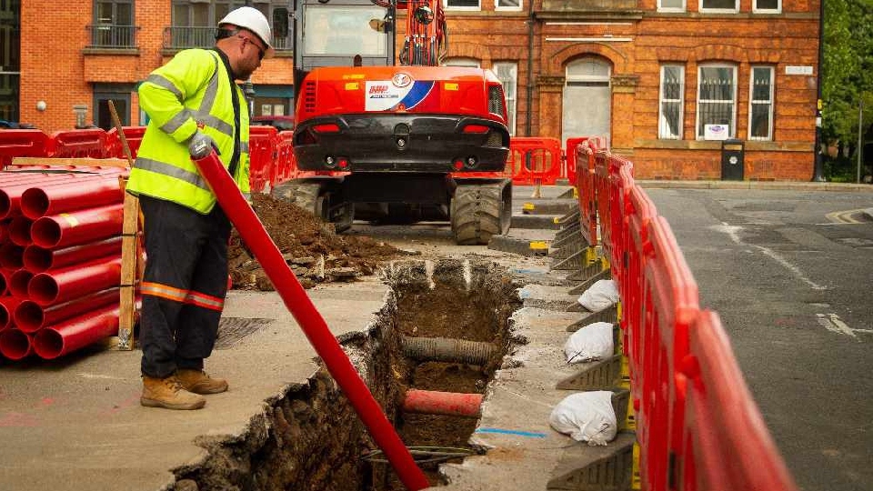 Electrical work being carried out in Greater Manchester