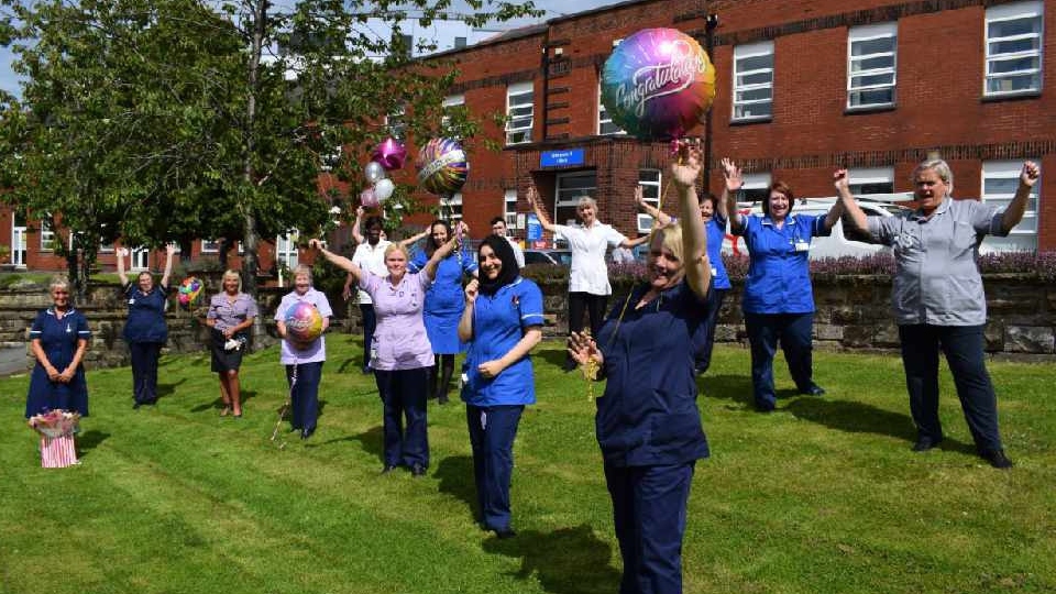 The Ward T5 team at the Royal Oldham Hospital celebrate SCAPE accreditation The Ward T5 team at the Royal Oldham Hospital celebrate SCAPE accreditation