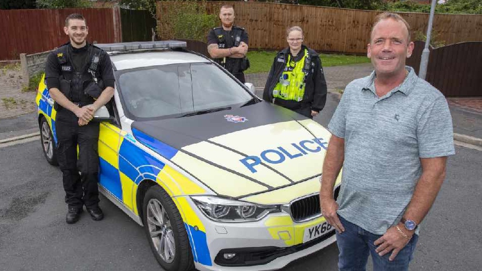 PC Pixton, PC Geoghegan-Shaw, PC Greenhalgh and Shane PC Pixton, PC Geoghegan-Shaw, PC Greenhalgh and Shane