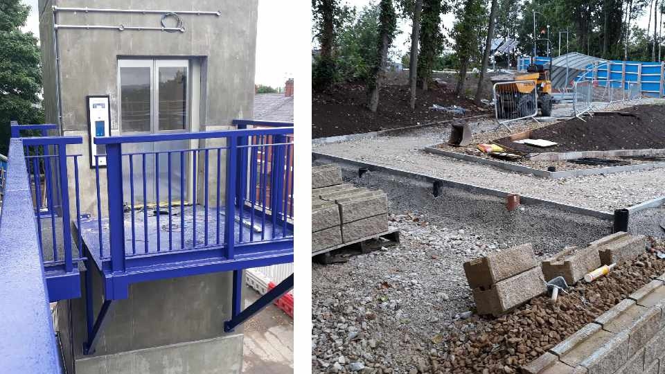 An indication of some of the ongoing work at Mills Hill station An indication of some of the ongoing work at Mills Hill station