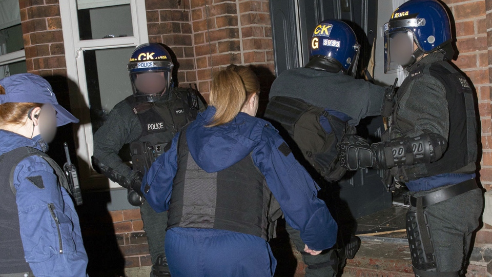 The raids took place in Failsworth and Newton Heath