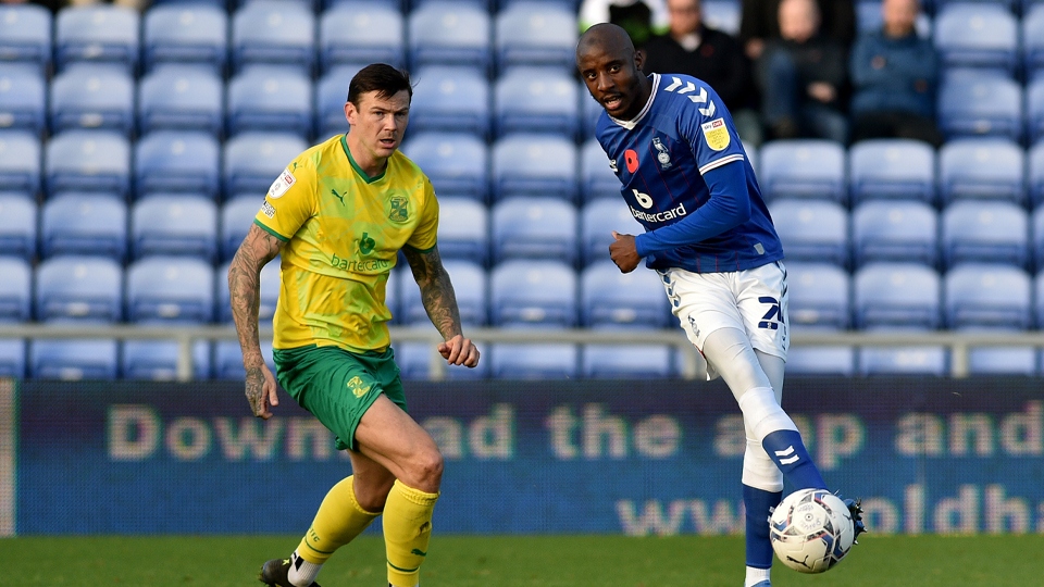 Dylan Bahamboula and Swindon's Ben Gladwin