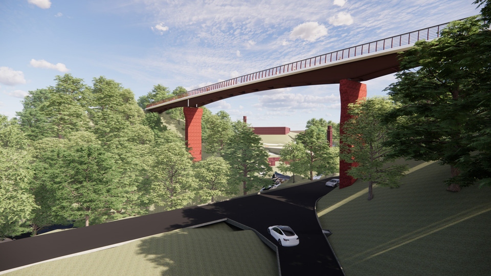 An artist impression of the new bridge