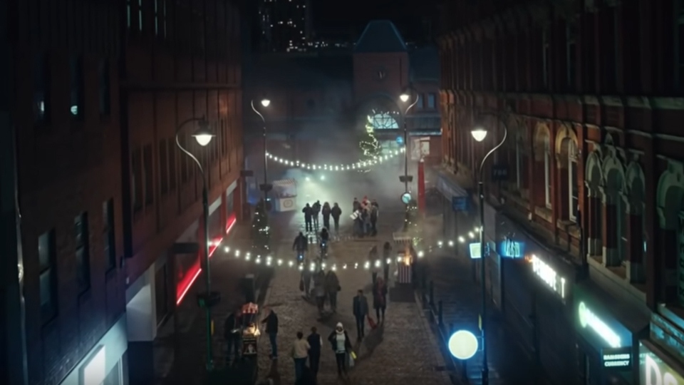Curzon Street as featured in the Christmas ad Curzon Street as featured in the Christmas ad