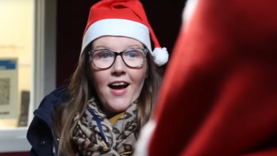 Mark spent five days creating the Christmas video Mark spent five days creating the Christmas video