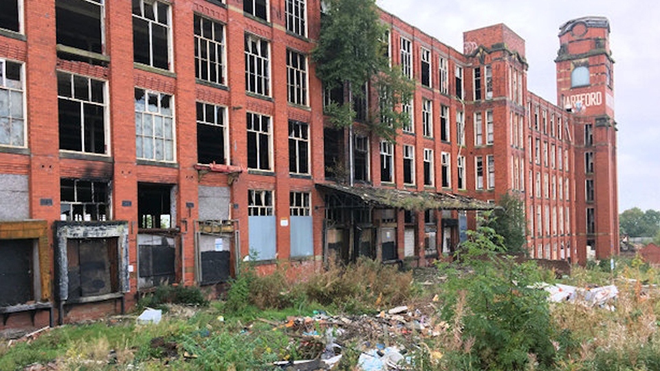 The demolition of Hartford Mill should be completed within weeks