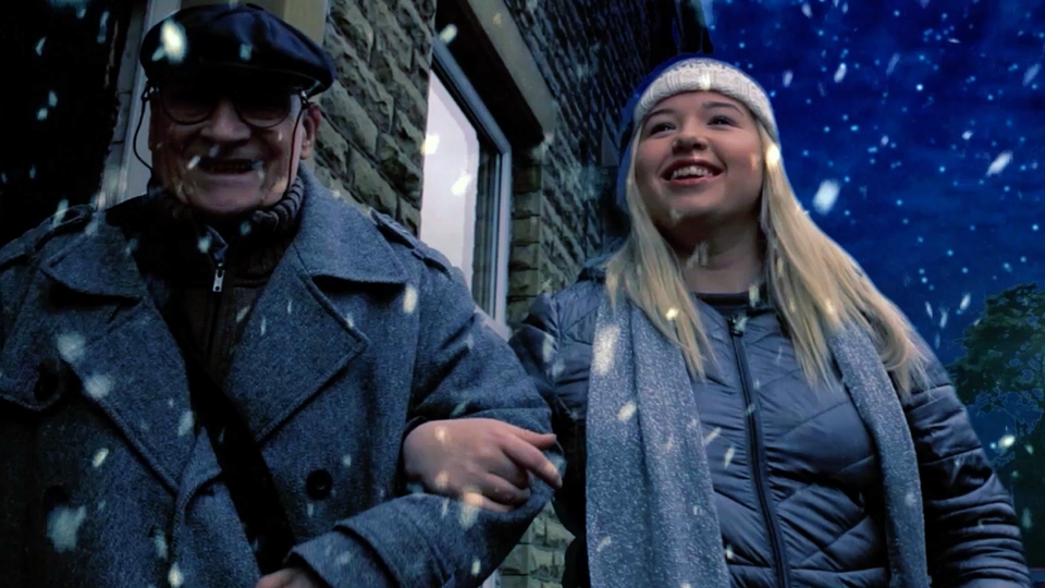 Terrence and Sophie in the new 'Christmas is Here' single. 