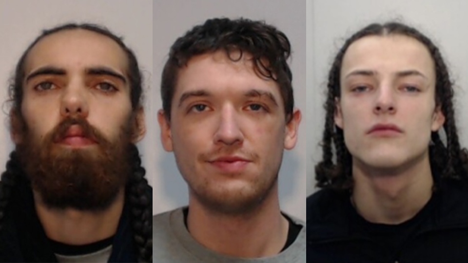 Remi Burgess (L) Dominic McGrath (C) Louis Winstanley (R) Remi Burgess (L) Dominic McGrath (C) Louis Winstanley (R)