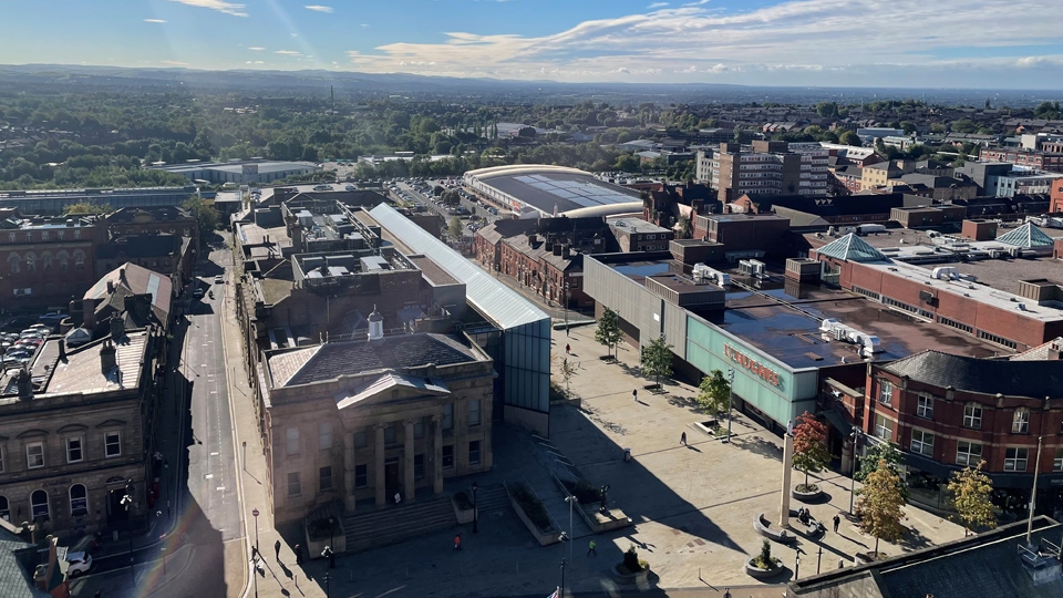 The fly-through video shows the planned changes across the town centre The fly-through video shows the planned changes across the town centre